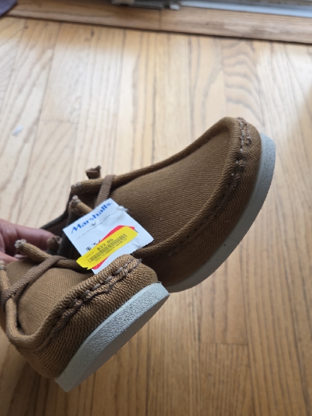 Clarks Collection Slip-On Moccasin in Taupe with Blue Insole - Picture 9 of 11